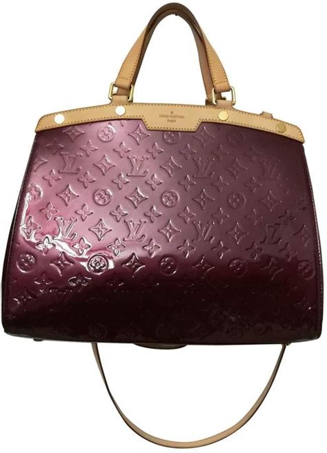 louis vuitton burgundy patent leather bag